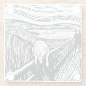 Edvard Munch - Die schreiende Lithografie Glasuntersetzer (Rückseite)