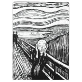 Edvard Munch - Die schreiende Lithografie Klemmbrett (Rückseite)
