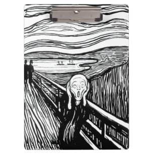 Edvard Munch - Die schreiende Lithografie Klemmbrett