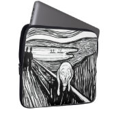Edvard Munch - Die schreiende Lithografie Laptopschutzhülle (Vorne Rechts)