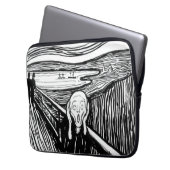 Edvard Munch - Die schreiende Lithografie Laptopschutzhülle (Vorderseite Links)