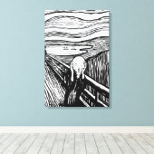 Edvard Munch - Die schreiende Lithografie Leinwanddruck (Insitu (Holzboden))