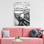 Edvard Munch - Die schreiende Lithografie Leinwanddruck (Insitu (Wohnzimmer))