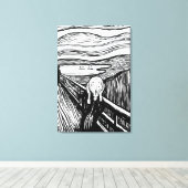 Edvard Munch - Die schreiende Lithografie Leinwanddruck (Insitu (Holzboden))
