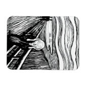 Edvard Munch - Die schreiende Lithografie Magnet (Horizontal)