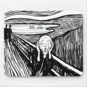 Edvard Munch - Die schreiende Lithografie Mousepad
