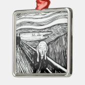 Edvard Munch - Die schreiende Lithografie Ornament Aus Metall (Links)