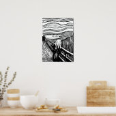 Edvard Munch - Die schreiende Lithografie Poster (Küche)