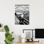 Edvard Munch - Die schreiende Lithografie Poster (Heimbüro)