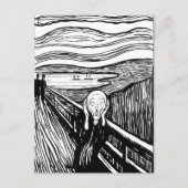 Edvard Munch - Die schreiende Lithografie Postkarte (Vorderseite)
