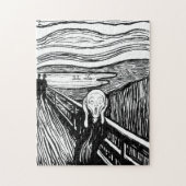 Edvard Munch - Die schreiende Lithografie Puzzle (Vertikal)