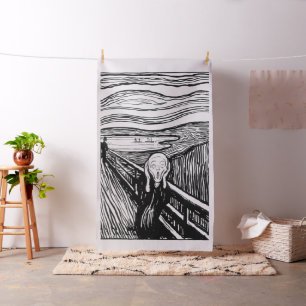 Edvard Munch - Die schreiende Lithografie Stoff