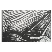 Edvard Munch - Die schreiende Lithografie Stoff (Fat Quarter (45,7 x 55,9 cm))