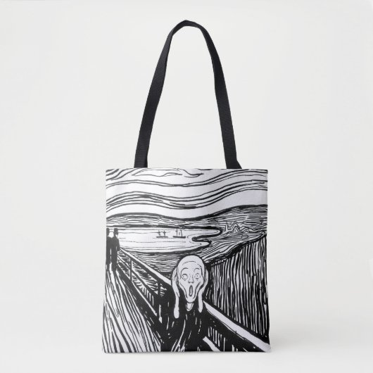 Edvard Munch - Die schreiende Lithografie Tasche (Vorderseite)