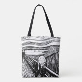 Edvard Munch - Die schreiende Lithografie Tasche (Rückseite)