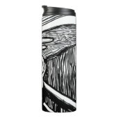 Edvard Munch - Die schreiende Lithografie Thermosbecher (Nach rechts gedreht)