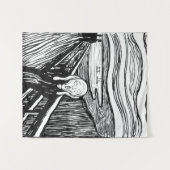 Edvard Munch - Die schreiende Lithografie Wandteppich (Vorderseite (Horizontal))