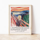 Edvard Munch Die Scream Art Ausstellung selten dru Poster