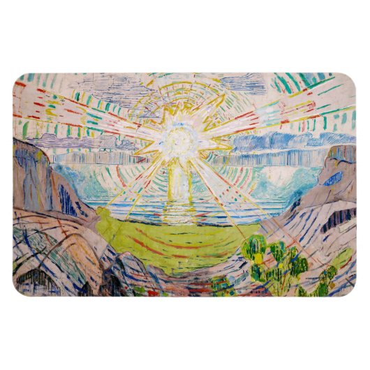 Edvard Munch - Die Sonne 1910 Magnet (Horizontal)