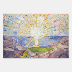 Edvard Munch - Die Sonne 1911 Geschenkpapier Set