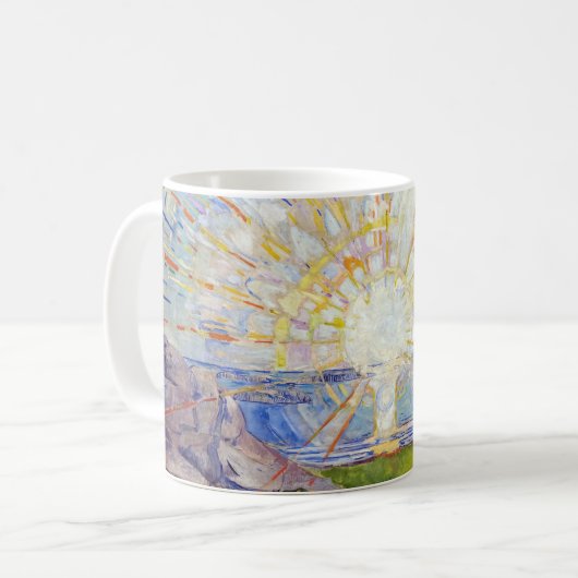 Edvard Munch - Die Sonne 1911 Kaffeetasse (Vorderseite Links)