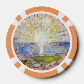 Edvard Munch - Die Sonne 1911 Pokerchips (Rückseite)