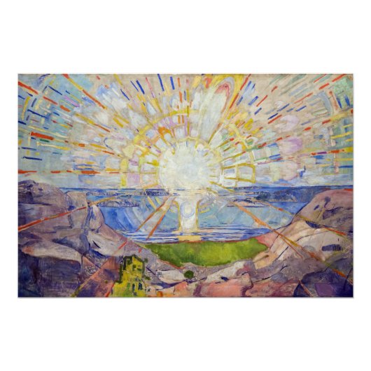 Edvard Munch - Die Sonne 1911 Poster (Vorderseite)