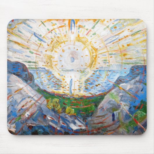 Edvard Munch - Die Sonne 1912 Mousepad (Vorne)