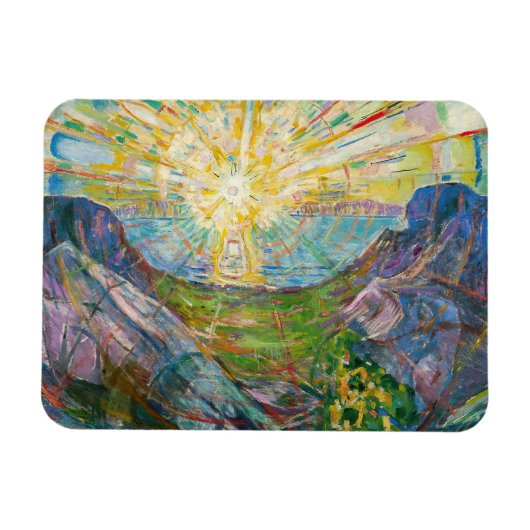 Edvard Munch - Die Sonne 1916 Magnet (Horizontal)