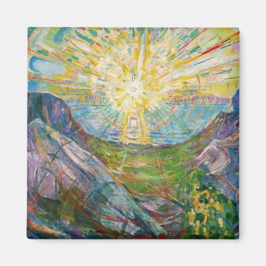 Edvard Munch - Die Sonne 1916 Magnet (Vorne)