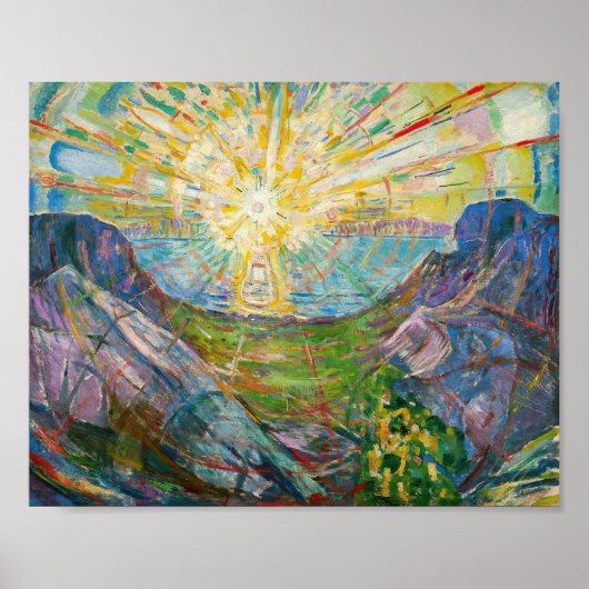 Edvard Munch - Die Sonne 1916 Poster (Vorne)