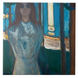 Edvard Munch - Die Stimme , Sommernacht Fliese