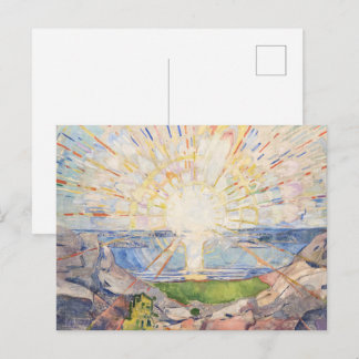 Edvard Munch Die strahlende Sonne Moderne Sonnenst Postkarte
