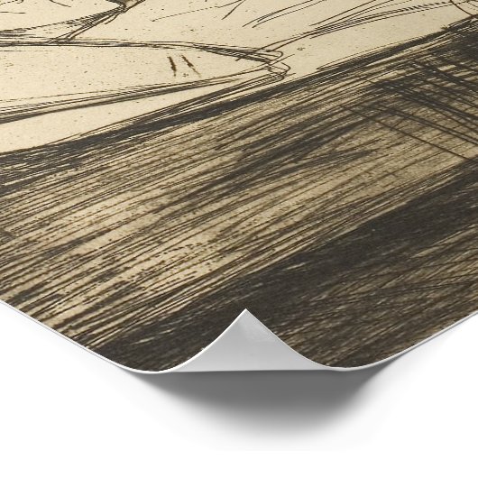 Edvard Munch - Die Tote Mutter und ihr Kind Poster (Ecke)