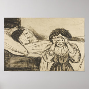 Edvard Munch - Die tote Mutter und ihr Kind Poster