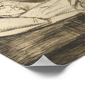 Edvard Munch - Die Tote Mutter und ihr Kind Poster (Ecke)