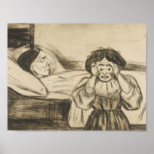 Edvard Munch - Die Tote Mutter und ihr Kind Poster