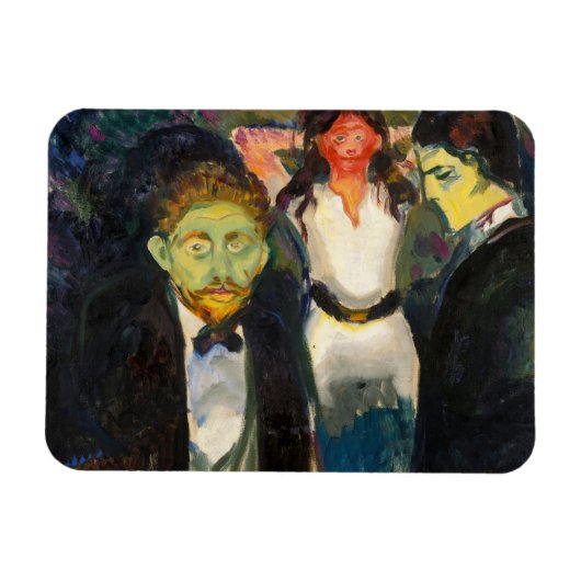 Edvard Munch - Eifersucht Magnet (Horizontal)