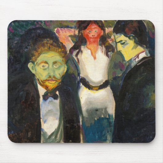 Edvard Munch - Eifersucht Mousepad (Vorne)