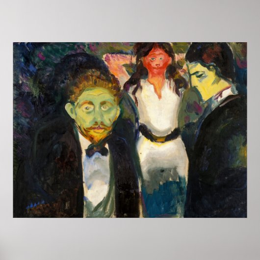 Edvard Munch - Eifersucht Poster (Vorne)