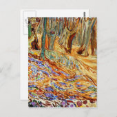 Edvard Munch - Elmwald im Frühjahr Postkarte (Vorne/Hinten)