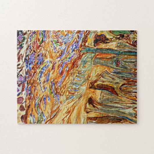Edvard Munch - Elmwald im Frühjahr Puzzle (Horizontal)