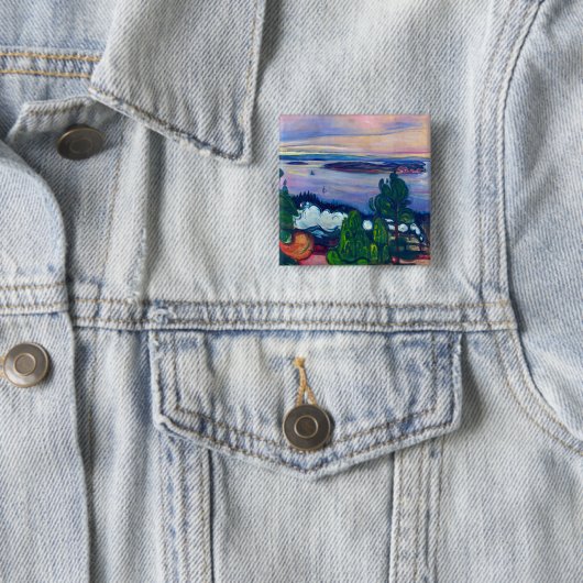 Edvard Munch - Fahrspass Button (Beispiel)