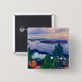 Edvard Munch - Fahrspass Button (Vorne & Hinten)