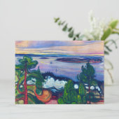 Edvard Munch - Fahrspass Einladung (Stehend Vorderseite)