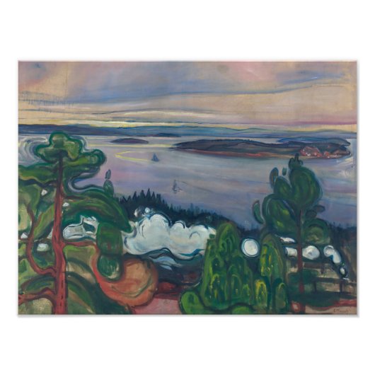 Edvard Munch - Fahrspass Fotodruck (Vorne)