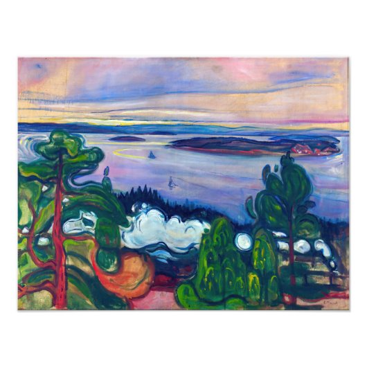 Edvard Munch - Fahrspass Fotodruck (Vorne)