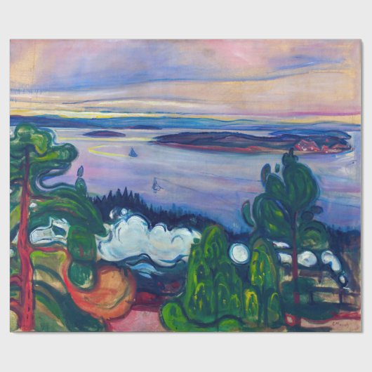 Edvard Munch - Fahrspass Geschenkpapier (Flach)