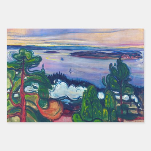 Edvard Munch - Fahrspass Geschenkpapier Set (Vorderseite 3)