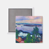 Edvard Munch - Fahrspass Magnet (Vorderseite/Rückseite)